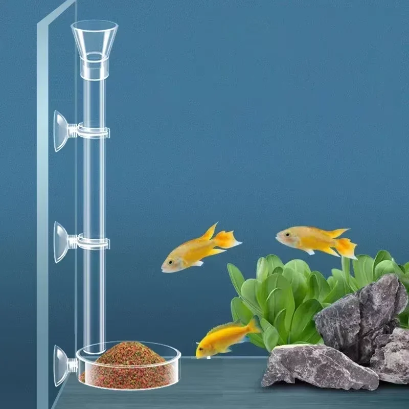 Aquarium Plant Red - مجموعة أنبوب تغذية زجاجي للأحواض المائية