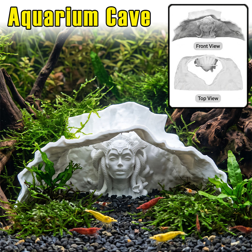 Aquasoil Substrate - كهف حوض السمك مصنوع بتقنية الطباعة