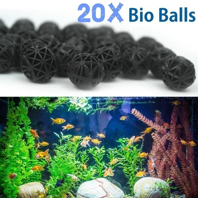 Planted Aquarium Fertilizer - 20 قطعة من كرات الترشيح الحيوية