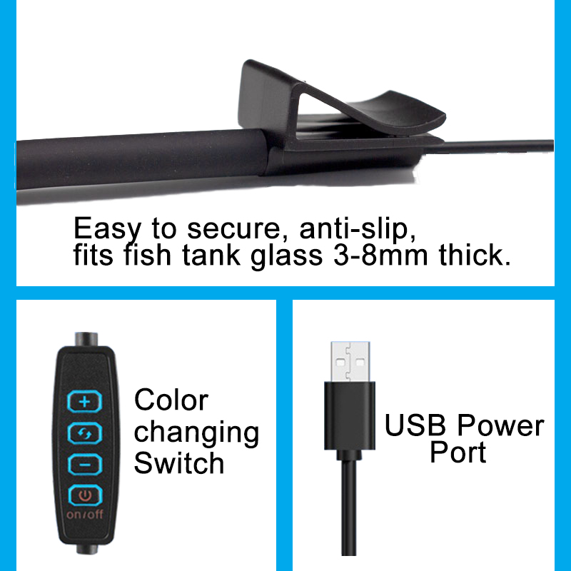 USB حوض السمك LED مصباح خزان ا - مراجعة Aquarium Plant Iron وسعره