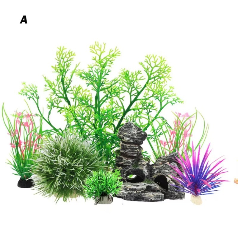 10 قطع من النباتات البلاستيكية - مراجعة Aquarium Plants For Sale وسعره