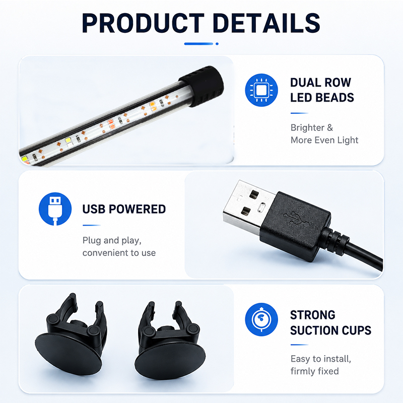 شريط إضاءة LED كامل الطيف بطول - مراجعة Aquarium Plant Iron وسعره