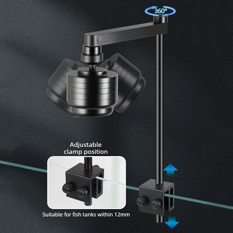 إضاءة حوض السمك LED بثلاثة ألو - مراجعة Aquarium Plant Iron وسعره