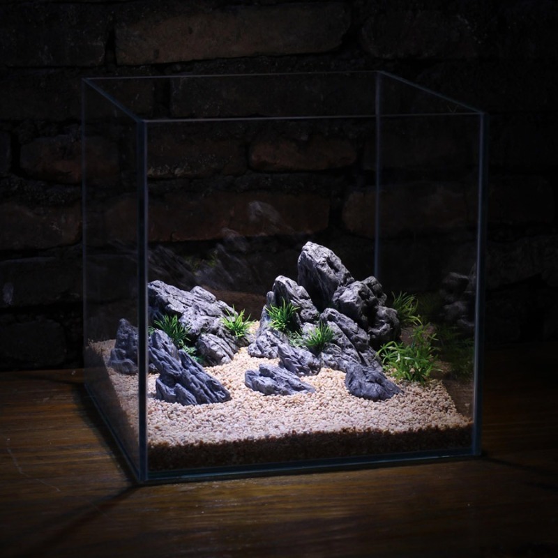 ديكور حوض السمك، صخور اصطناعية - مراجعة Aquarium Planted Tank Setup وسعره