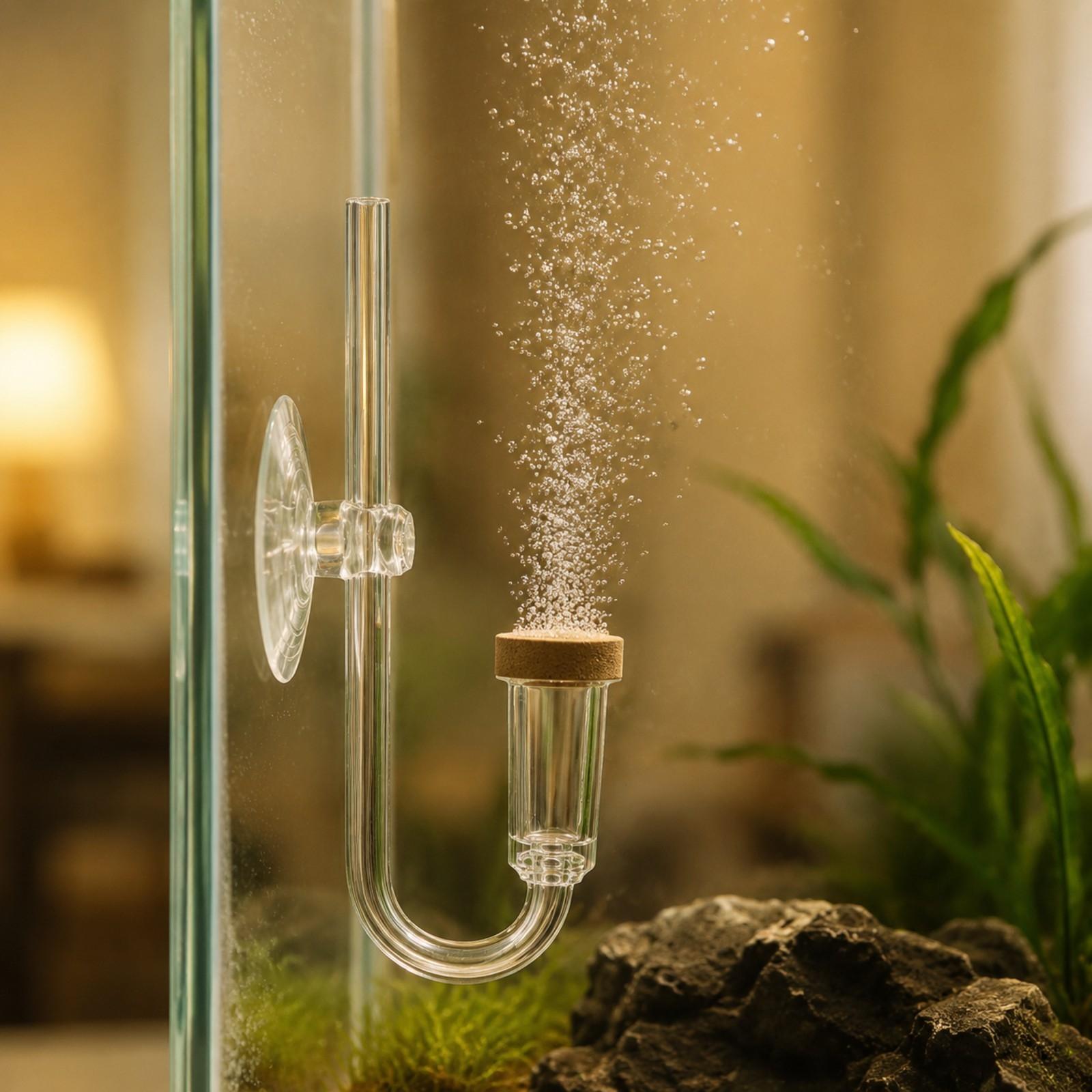 موزع ثاني أكسيد الكربون لأحواض - مراجعة Aquarium Planted Tank Setup وسعره